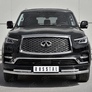 Защита переднего бампера d63 секции-d42 секции RUSSTAL Infiniti QX80 (2018-2019)