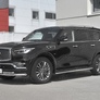 Защита переднего бампера d63 секции-d42 секции RUSSTAL Infiniti QX80 (2018-2019)