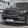 Защита переднего бампера d63 секции-d42 секции RUSSTAL Infiniti QX80 (2018-2019)