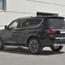 Защита заднего бампера d75х42 дуга RUSSTAL Infiniti QX80 (2018-2019)