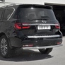 Защита заднего бампера d76 дуга RUSSTAL Infiniti QX80 (2018-2019)