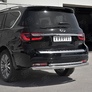 Защита заднего бампера d76 дуга-d42 дуга RUSSTAL Infiniti QX80 (2018-2019)