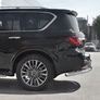 Защита заднего бампера d76 секции RUSSTAL Infiniti QX80 (2018-2019)