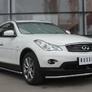 Пороги труба d42 RUSSTAL Infiniti QX50 (2014-2016)