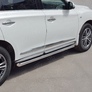 Пороги труба d63 вариант 1 RUSSTAL Infiniti QX60 (2016-2021)