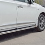 Пороги труба d63 вариант 1 RUSSTAL Infiniti QX60 (2016-2021)