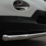Защита переднего бампера d63 секции RUSSTAL Infiniti QX50 (2014-2016)