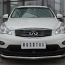 Защита переднего бампера d63 секции RUSSTAL Infiniti QX50 (2014-2016)