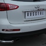 Защита заднего бампера уголки d63секции RUSSTAL Infiniti QX50 (2014-2016)