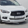 Защита переднего бампера d63 дуга-d42 дуга RUSSTAL Infiniti QX60 (2016-2021)