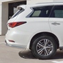 Защита заднего бампера d63 секции с надписью RUSSTAL Infiniti QX60 (2016-2021)