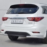 Защита заднего бампера уголки d76 секции RUSSTAL Infiniti QX60 (2016-2021)