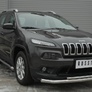 Пороги труба d63 секции RUSSTAL Jeep Cherokee (2014-2018)