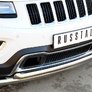 Защита переднего бампера d76 дуга d63 дуга RUSSTAL Jeep Grand Cherokee (2013-2023)