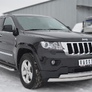 Защита переднего бампера 75х42/75х42 овалы RUSSTAL Jeep Grand Cherokee (2012-2022)