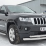 Защита переднего бампера d76х63 дуги RUSSTAL Jeep Grand Cherokee (2012-2022)