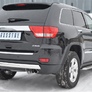 Защита заднего бампера 75х42 овал RUSSTAL Jeep Grand Cherokee (2012-2022)