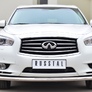 Защита переднего бампера d63 секции RUSSTAL Infiniti JX35-QX60 (2013-2016)