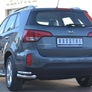 Защита заднего бампера уголки d63х42 RUSSTAL Kia Sorento (2012-2020)