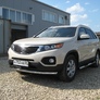 Защита переднего бампера d57 радиусная Kia Sorento (2010-2013)