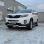 Защита переднего бампера d57 волна Kia Sorento (2013-2015)