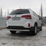 Защита заднего бампера d76 радиусная Kia Sorento (2013-2015)