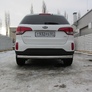 Защита заднего бампера d76 радиусная Kia Sorento (2013-2015)