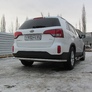 Защита заднего бампера d57 Kia Sorento (2013-2015)