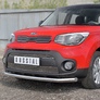 Защита переднего бампера d63 секции RUSSTAL Kia Soul (2017-2019)