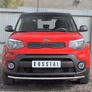 Защита переднего бампера d42 секции RUSSTAL Kia Soul (2017-2019)