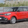 Защита переднего бампера d42 секции RUSSTAL Kia Soul (2017-2019)