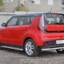 Защита заднего бампера d63 секции RUSSTAL Kia Soul (2017-2019)