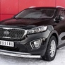 Защита переднего бампера d63 секции RUSSTAL Kia Sorento Prime Crdi (2015-2018)