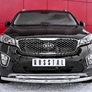 Защита переднего бампера d63 дуга-Ф42 дуга RUSSTAL Kia Sorento Prime Crdi (2015-2018)