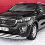 Защита переднего бампера d63 дуга-Ф42 дуга RUSSTAL Kia Sorento Prime Crdi (2015-2018)