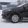 Защита переднего бампера d42 секции-d42 дуга RUSSTAL Kia Sorento Prime (2018-2020)