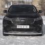 Защита переднего бампера d63 секции RUSSTAL Kia Sorento Prime (2018-2020)