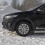 Защита переднего бампера d63 секции-d42 уголки RUSSTAL Kia Sorento Prime (2018-2020)