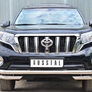 Защита переднего бампера d63 секции d63 уголки RUSSTAL Toyota Land Cruiser Prado 150 (2014-2017)