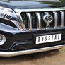 Защита переднего бампера d76 секции RUSSTAL Toyota Land Cruiser Prado 150 (2014-2017)