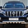 Защита переднего бампера d76 дуга d76 секции+клыки RUSSTAL Toyota Land Cruiser Prado 150 (2014-2017)