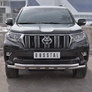 Защита переднего бампера d63 секции-d63 секции+декор RUSSTAL Toyota Land Cruiser Prado 150 (2017-2021)