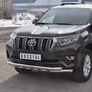 Защита переднего бампера d63 секции-d63 секции+декор RUSSTAL Toyota Land Cruiser Prado 150 (2017-2021)