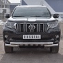 Защита переднего бампера d76 секции-d76 уголки+клыки RUSSTAL Toyota Land Cruiser Prado 150 (2017-2021)