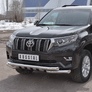 Защита переднего бампера d76 секции-d76 уголки+клыки RUSSTAL Toyota Land Cruiser Prado 150 (2017-2021)