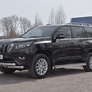 Защита переднего бампера d76 секции-d76 уголки+клыки RUSSTAL Toyota Land Cruiser Prado 150 (2017-2021)