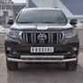 Защита переднего бампера d76 секции-d75х42 дуга RUSSTAL Toyota Land Cruiser Prado 150 (2017-2021)
