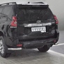 Защита заднего бампера уголки d76 секции RUSSTAL Toyota Land Cruiser Prado 150 (2017-2021)