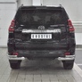Защита заднего бампера уголки d76 секции-d42 секции RUSSTAL Toyota Land Cruiser Prado 150 (2017-2021)
