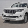 Защита переднего бампера d63 секции-d42 дуга RUSSTAL Toyota Land Cruiser Prado 150 Style (2019-2024)